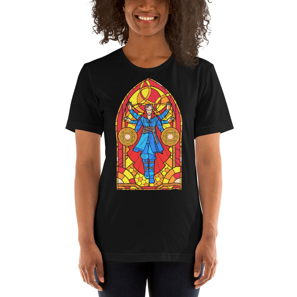 Camiseta Vitral Doctor Strange, nuestras opciones de playeras son Unisex. disponible en Superstar. Compra y envíos internacionales.