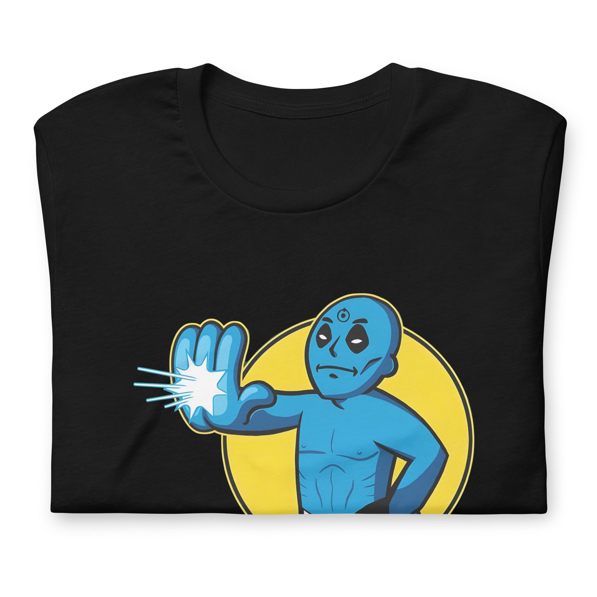 Camiseta Dr. Manhattan, nuestras opciones de playeras son Unisex. disponible en Superstar. Compra y envíos internacionales.