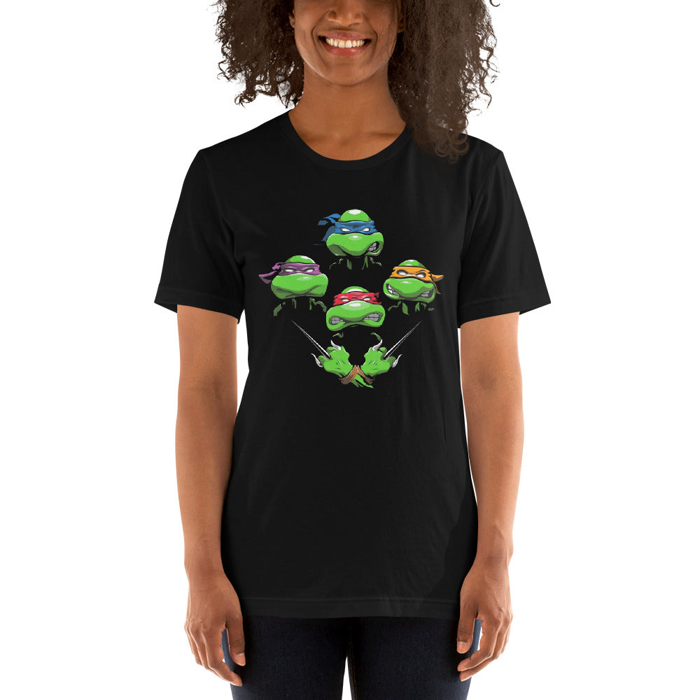 Camiseta Ninja Rhapsody, nuestras opciones de playeras son Unisex. disponible en Superstar. Compra y envíos internacionales.