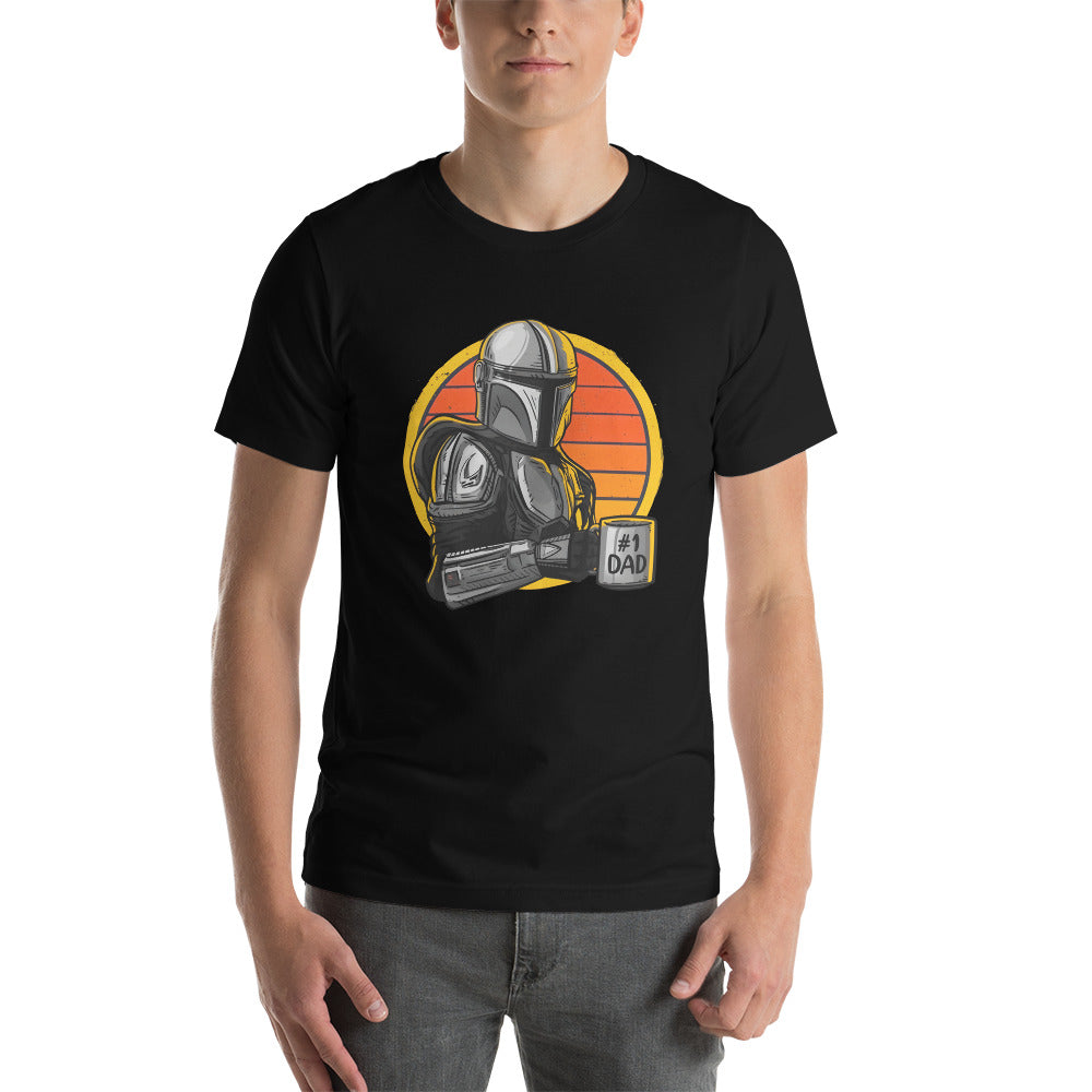#1 Dad Mandalorian, Es un producto de ropa que es ideal para los fanáticos de Star Wars que deseen mostrar su amor de manera divertida y original.