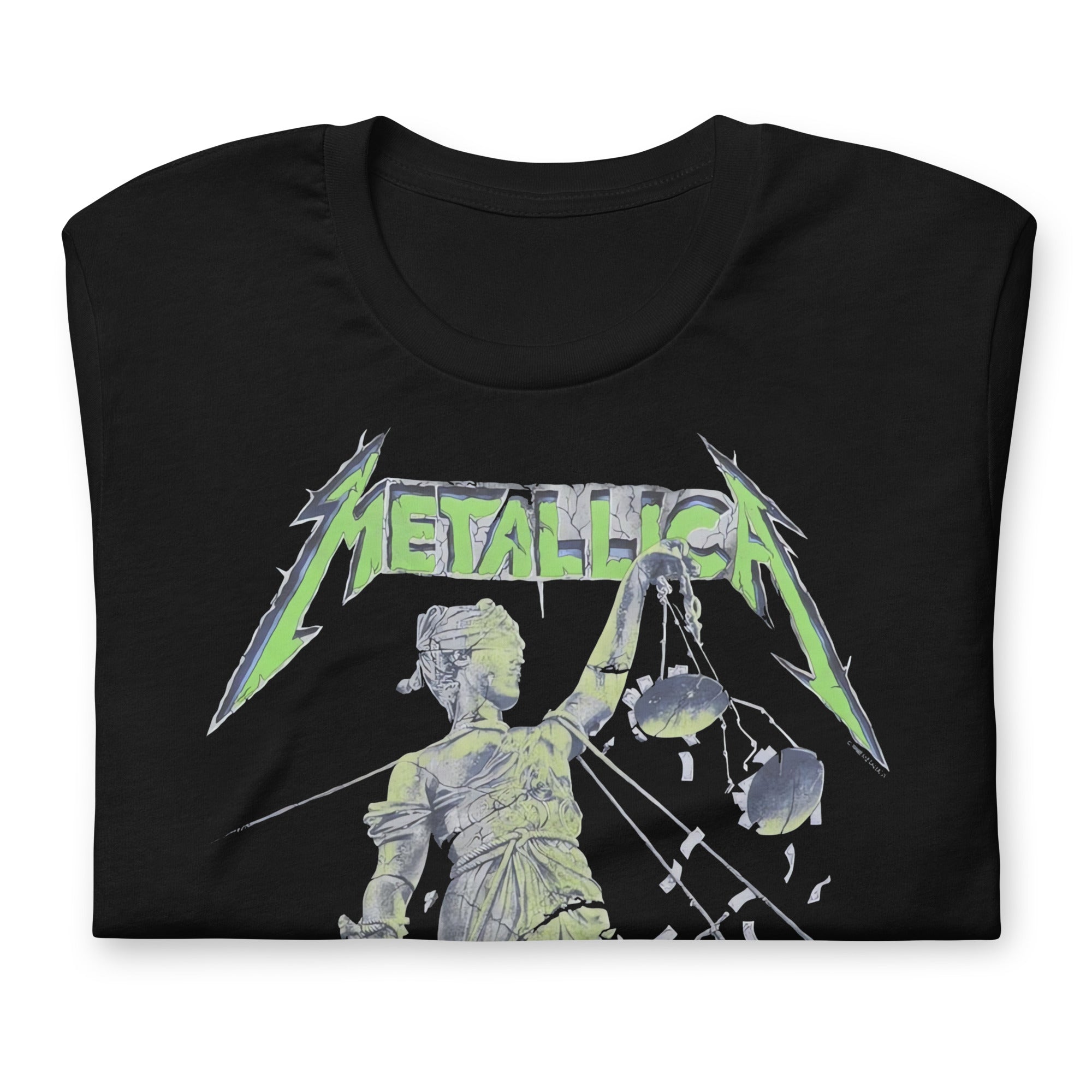 Camiseta And Justice For all, Disponible en la mejor tienda online para comprar tu merch favorita, la mejor Calidad, compra Ahora en Superstar! 