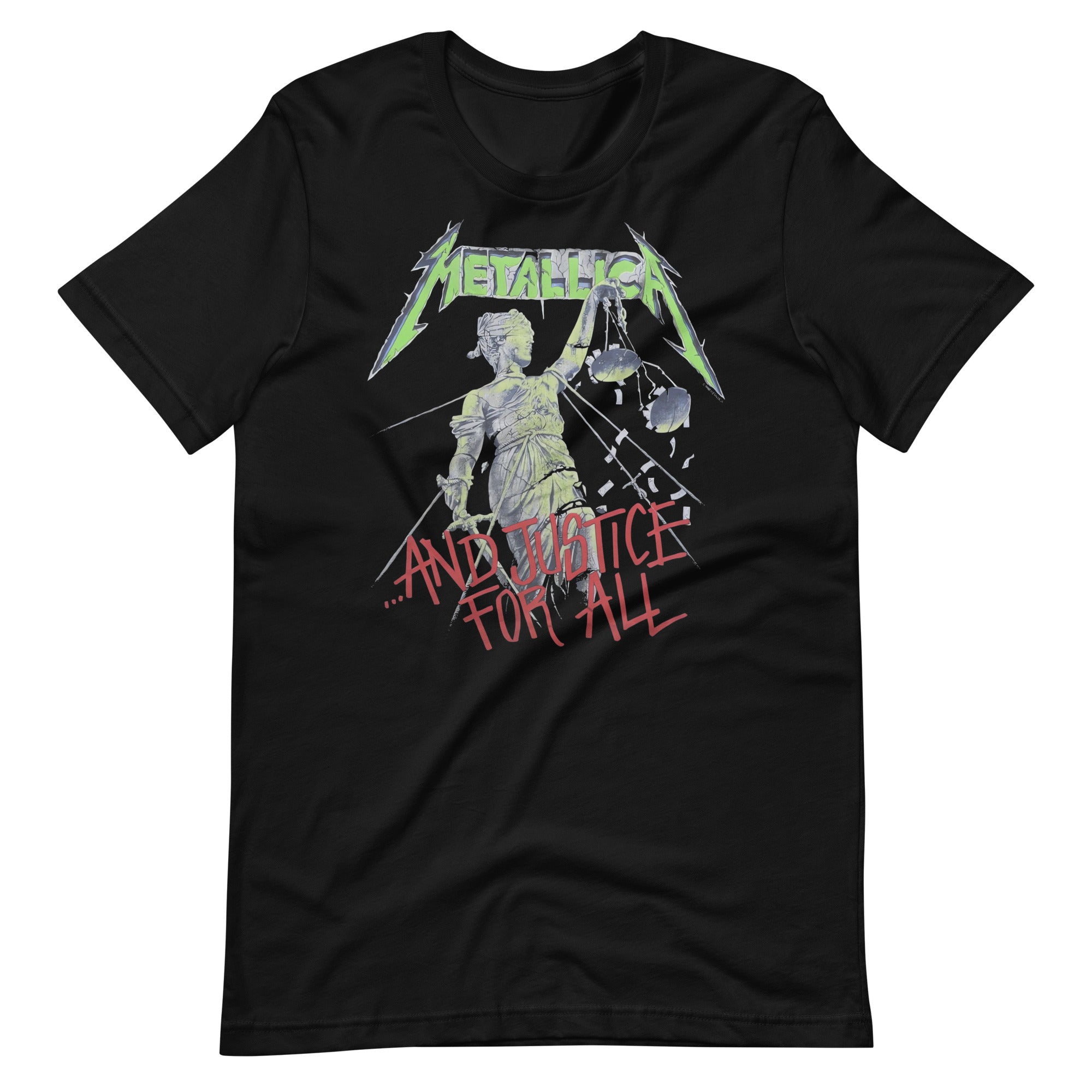 Camiseta And Justice For all, Disponible en la mejor tienda online para comprar tu merch favorita, la mejor Calidad, compra Ahora en Superstar! 