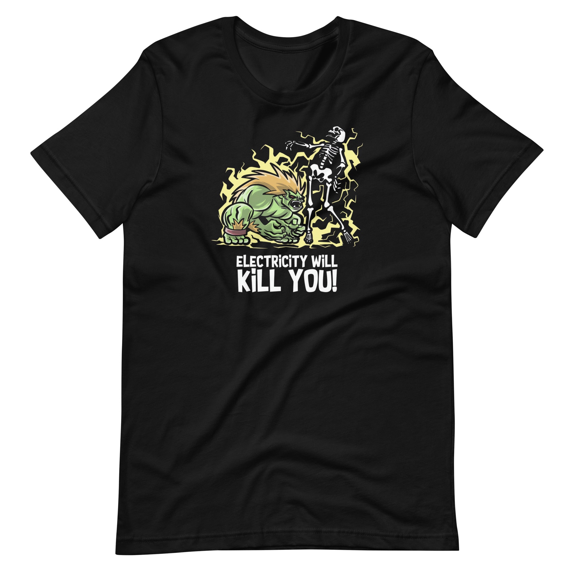 Camiseta Electricity Will Kill You, Disponible en la mejor tienda online para comprar tu merch favorita, la mejor Calidad, compra Ahora en Superstar! 