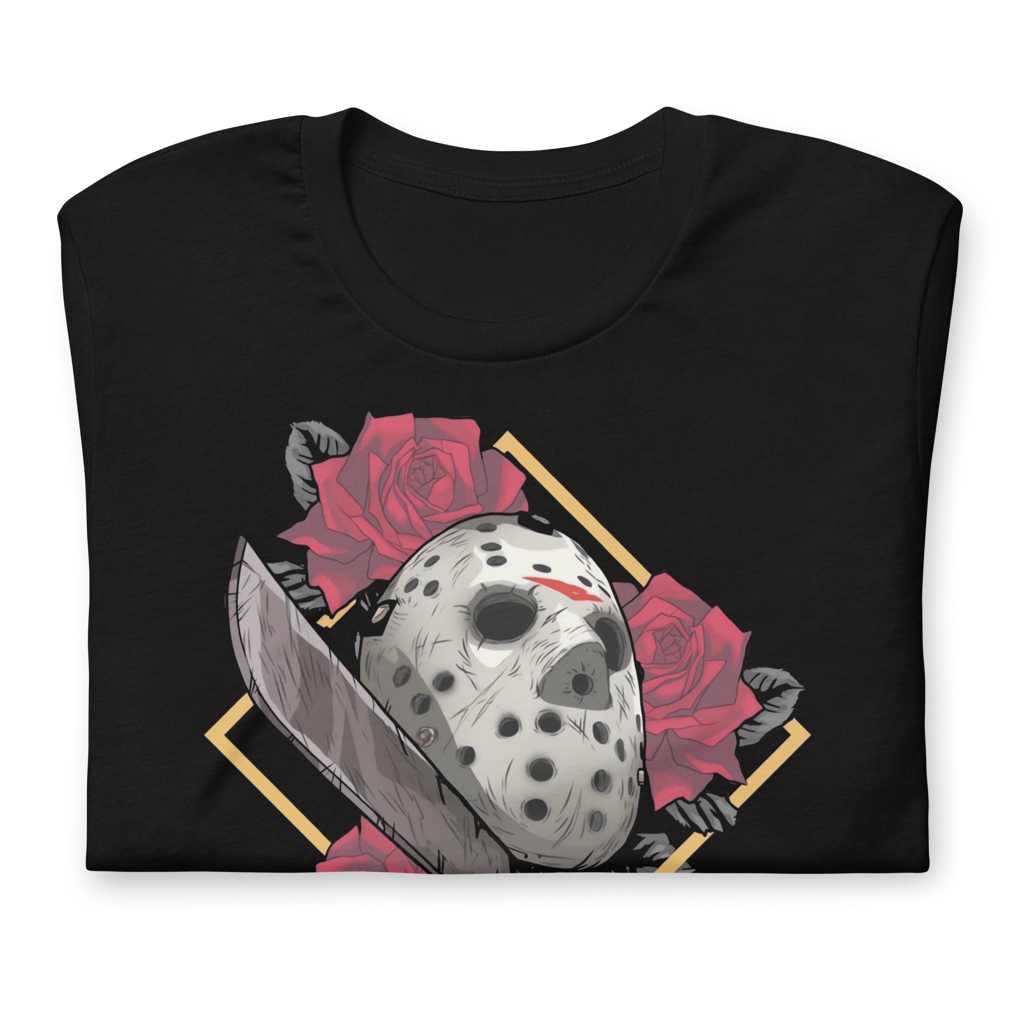 Camiseta Viernes 13 con Flores, Disponible en la mejor tienda online para comprar tu merch favorita, la mejor Calidad, compra Ahora en Superstar! 