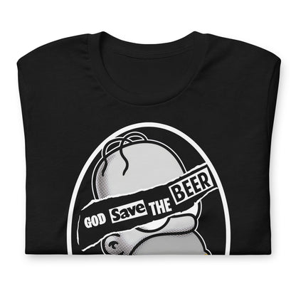 Camiseta God Save the Beer, Disponible en la mejor tienda online para comprar tu merch favorita, la mejor Calidad, compra Ahora en Superstar! 