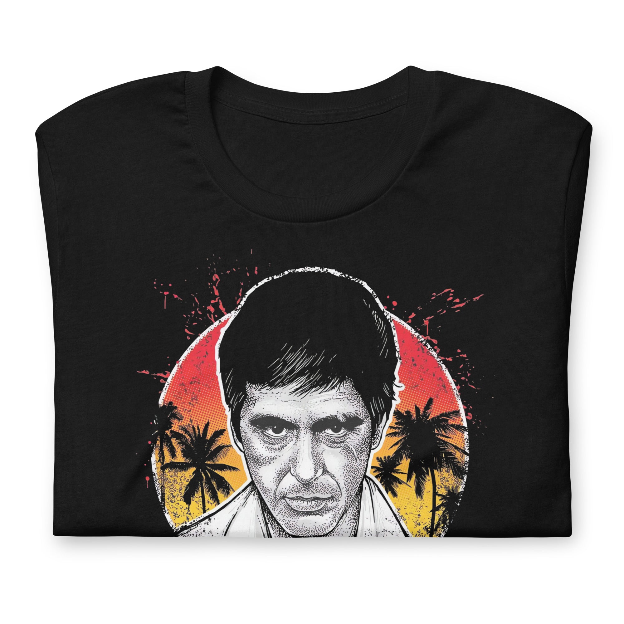 Camiseta Tony Montana, Disponible en la mejor tienda online para comprar tu merch favorita, la mejor Calidad, compra Ahora en Superstar! 