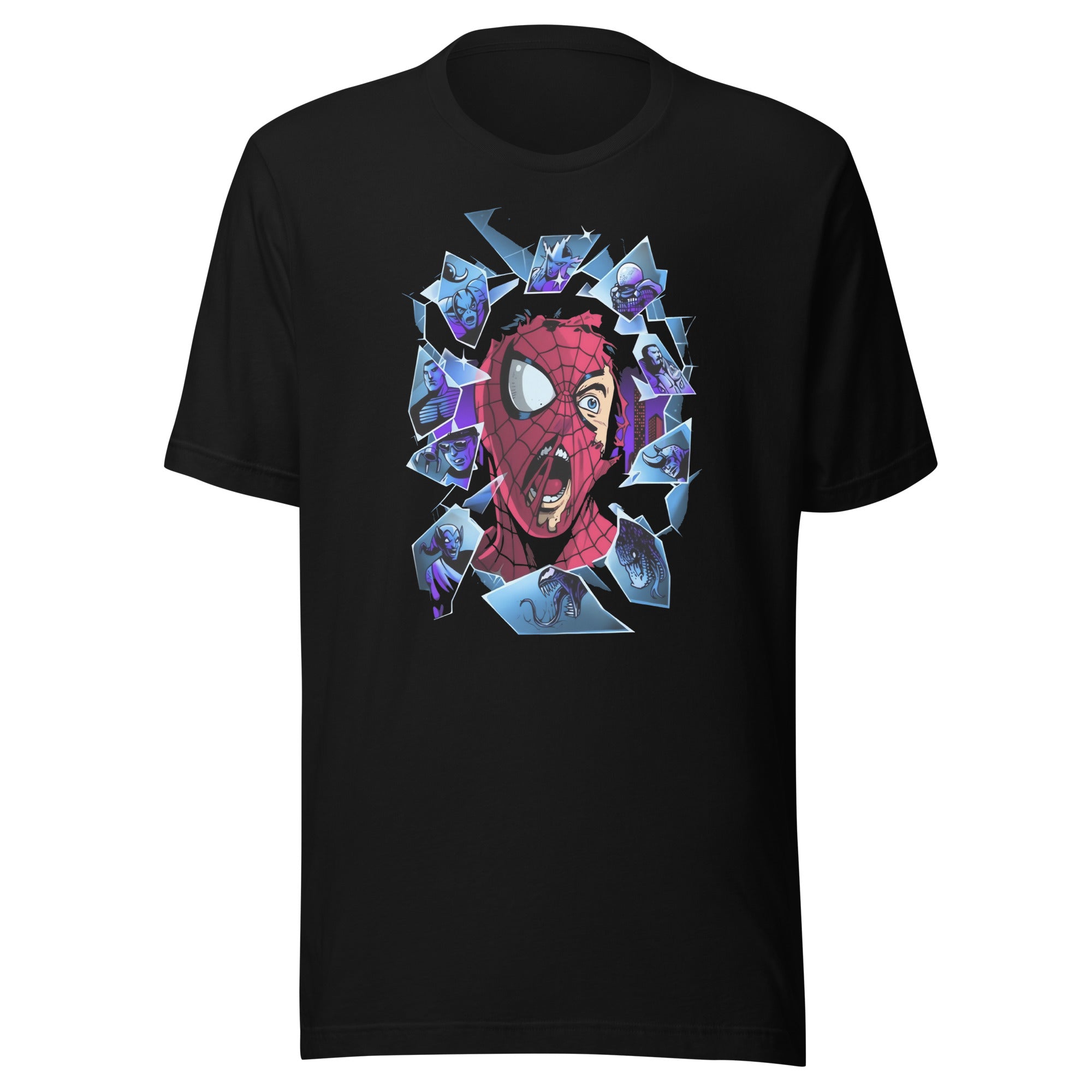 Camiseta Multiverso de Spiderman, Disponible en la mejor tienda online para comprar tu merch favorita, la mejor Calidad, compra Ahora en Superstar! 