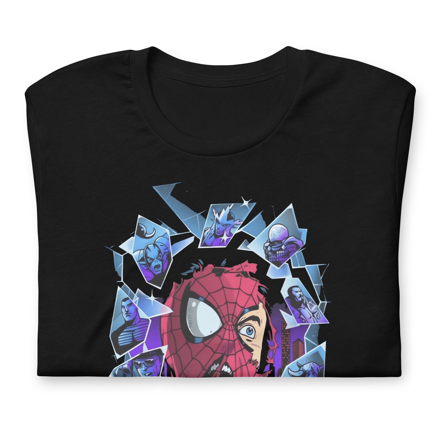Camiseta Multiverso de Spiderman, Disponible en la mejor tienda online para comprar tu merch favorita, la mejor Calidad, compra Ahora en Superstar! 