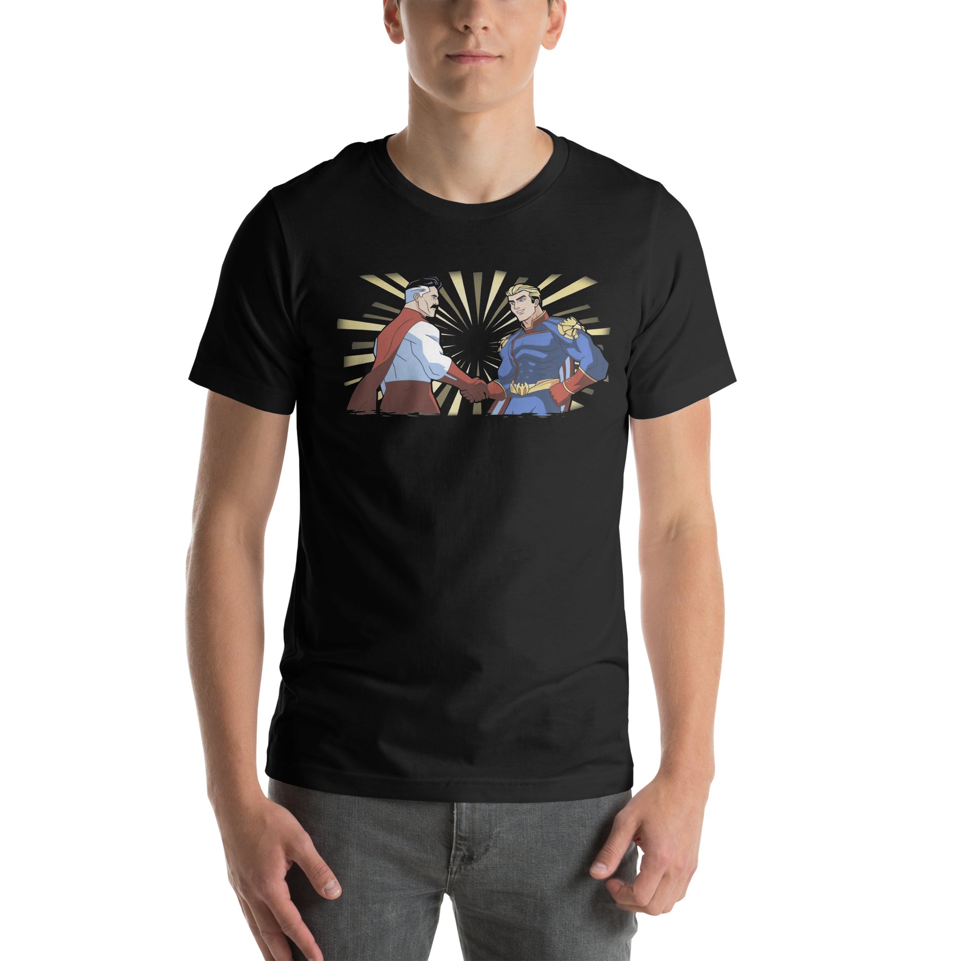 Camiseta Omni-Man VS Homelander, Disponible en la mejor tienda online para comprar tu merch favorita, la mejor Calidad, compra Ahora en Superstar! 