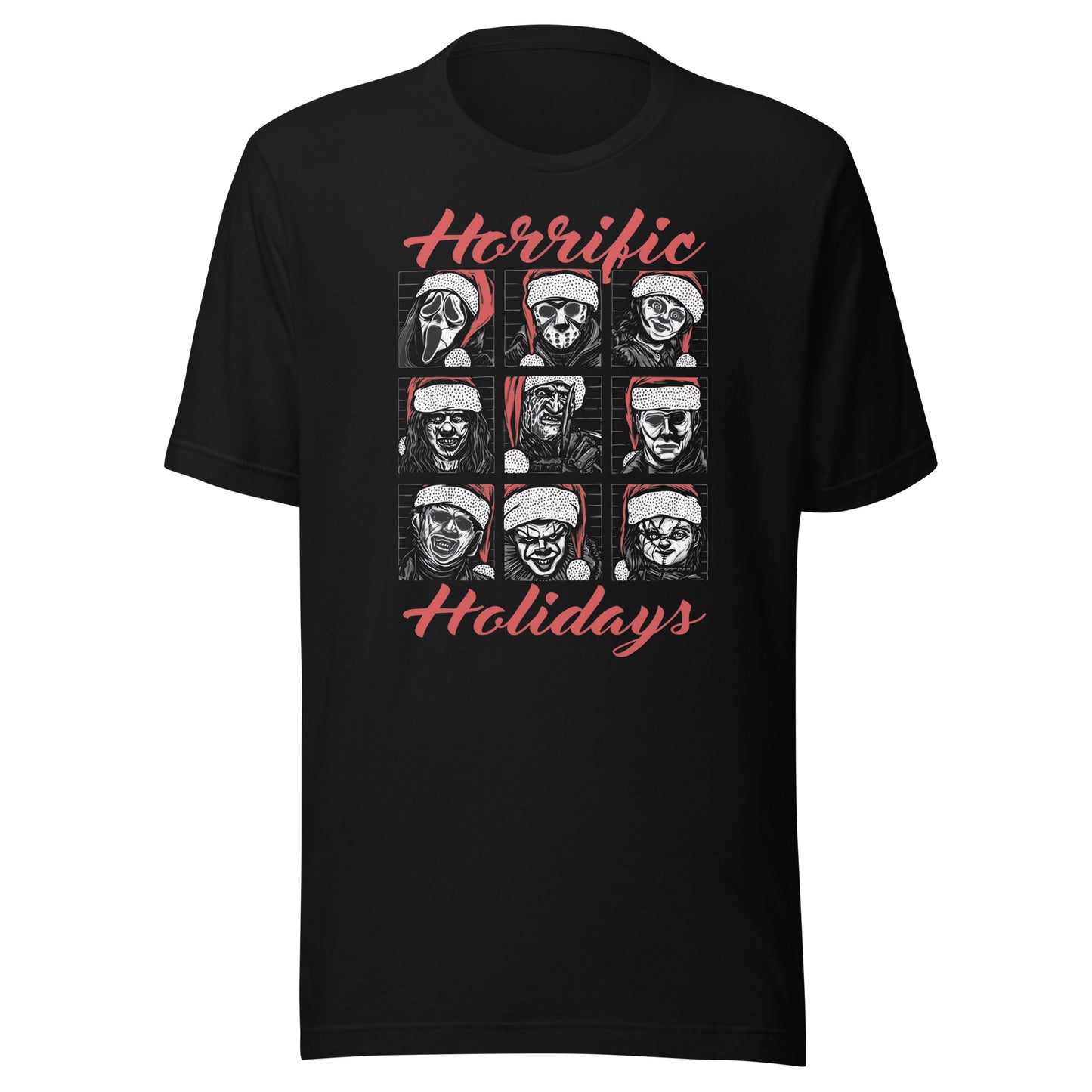 Camiseta Horrific Holidays, Disponible en la mejor tienda online para comprar tu merch favorita, la mejor Calidad, compra Ahora en Superstar! 