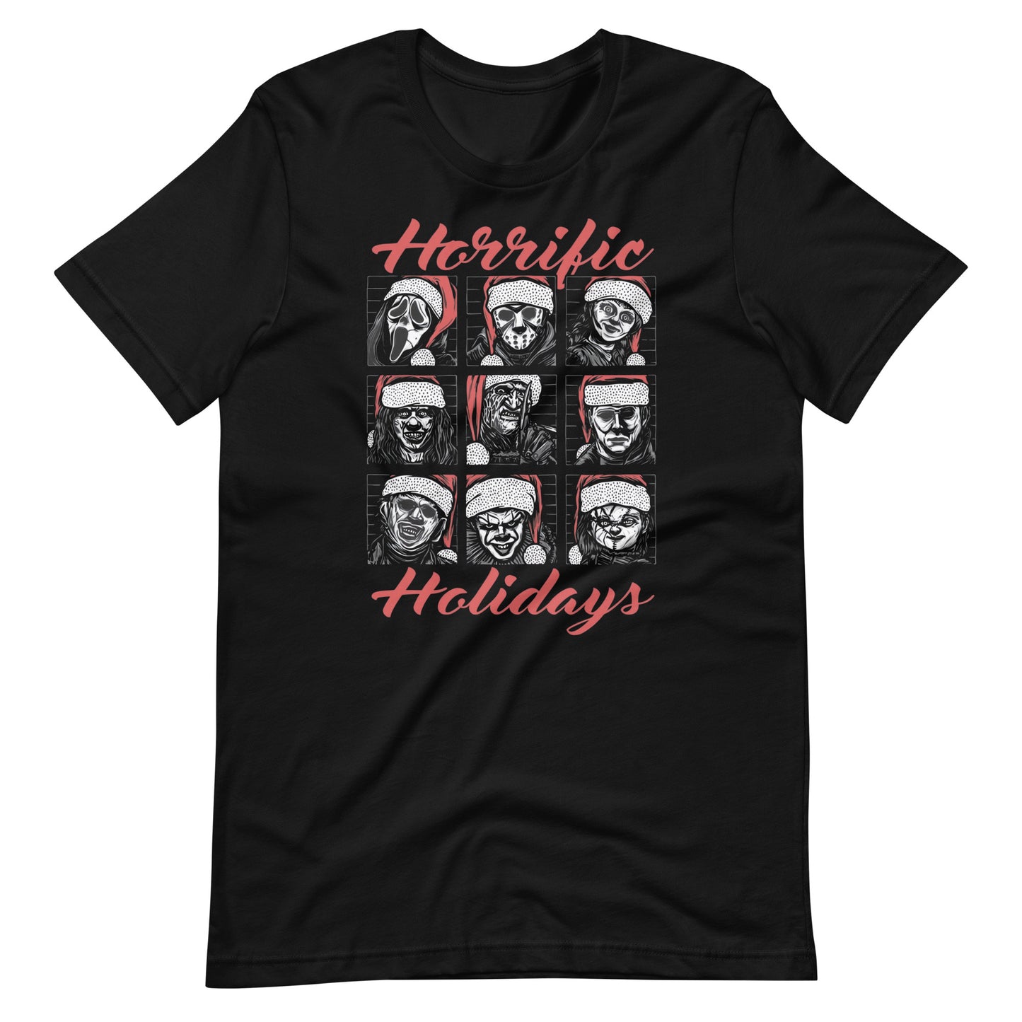 Camiseta Horrific Holidays, Disponible en la mejor tienda online para comprar tu merch favorita, la mejor Calidad, compra Ahora en Superstar! 