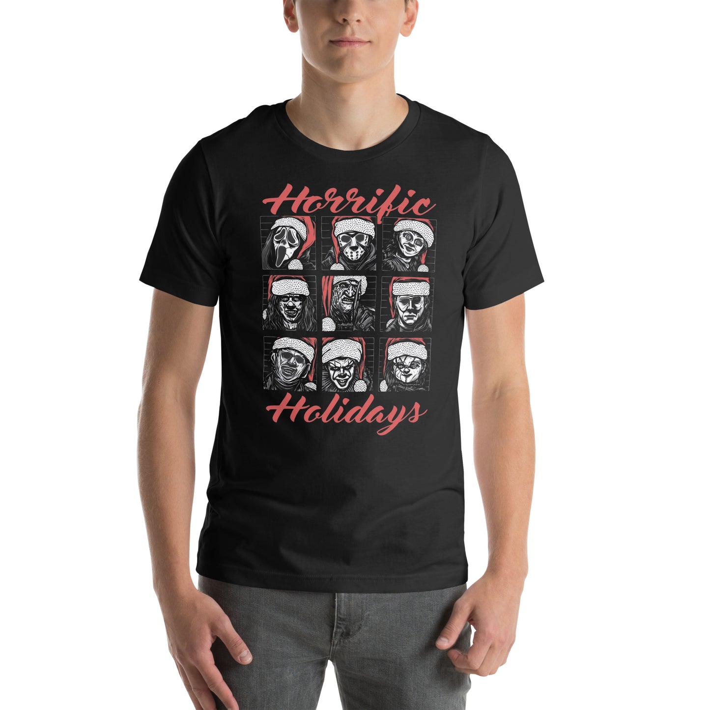 Camiseta Horrific Holidays, Disponible en la mejor tienda online para comprar tu merch favorita, la mejor Calidad, compra Ahora en Superstar! 