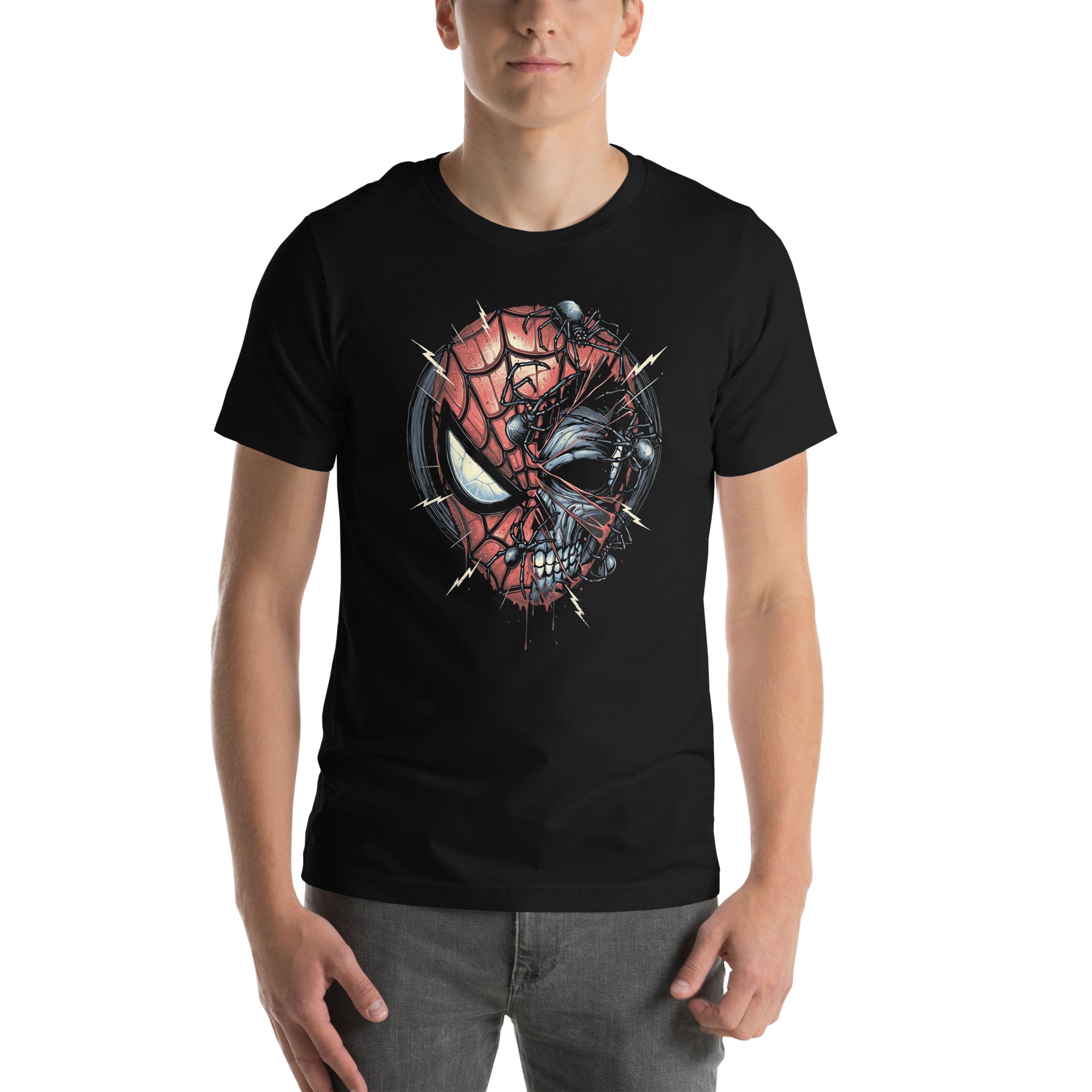Camiseta Spiderman Skull, Disponible en la mejor tienda online para comprar tu merch favorita, la mejor Calidad, compra Ahora en Superstar! 