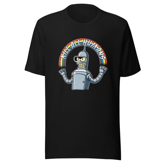Camiseta Kill all Humans Rainbow, Disponible en la mejor tienda online para comprar tu merch favorita, la mejor Calidad, compra Ahora en Superstar! 