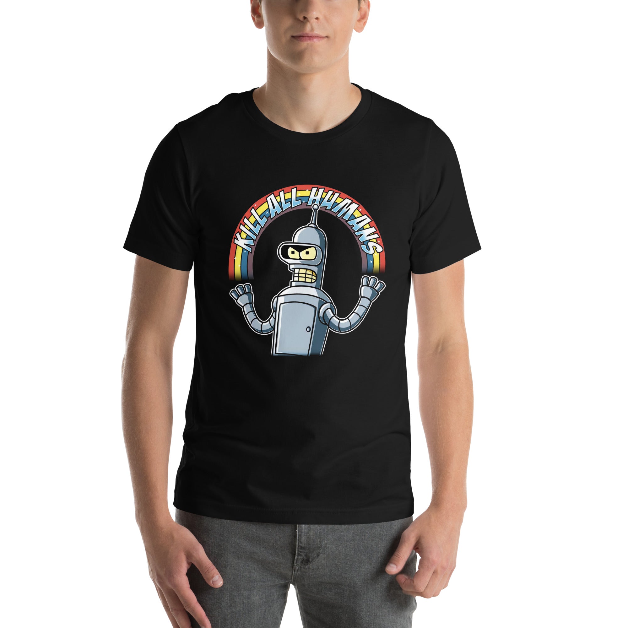 Camiseta Kill all Humans Rainbow, Disponible en la mejor tienda online para comprar tu merch favorita, la mejor Calidad, compra Ahora en Superstar! 