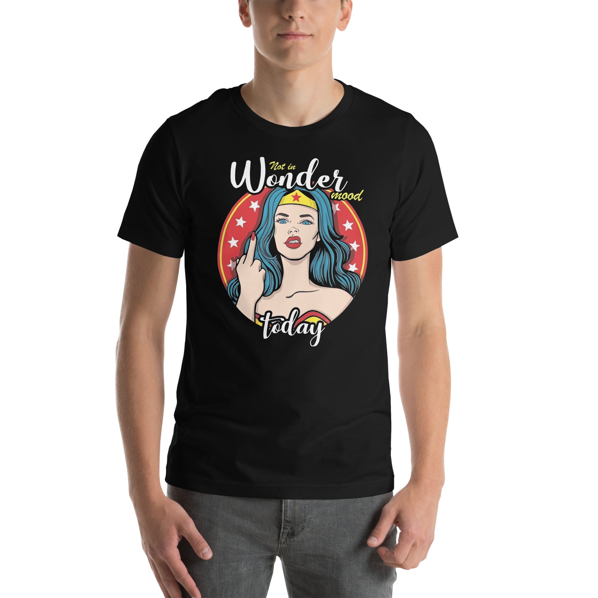 Explora nuestras Camiseta Wonder Mood de algodón estampadas, con diseños increíbles y variados para satisfacer cualquier preferencia.