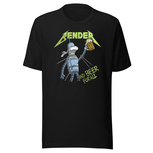 Camiseta Bender And Beer for all, Disponible en la mejor tienda online para comprar tu merch favorita, la mejor Calidad, compra Ahora en Superstar! 