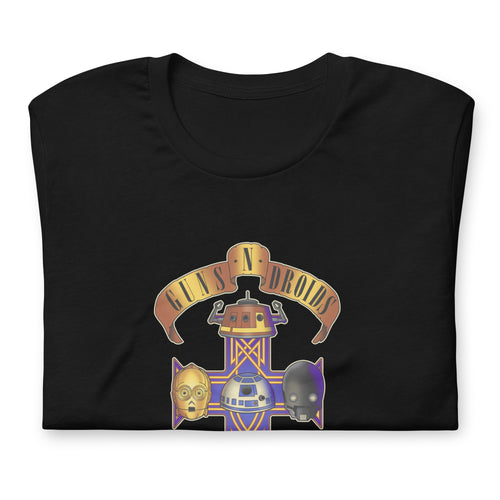 ¡Compra el mejor merchandising en Superstar! Encuentra diseños únicos y de alta calidad, Playera de Gun's N Droids Solo en Superstar.