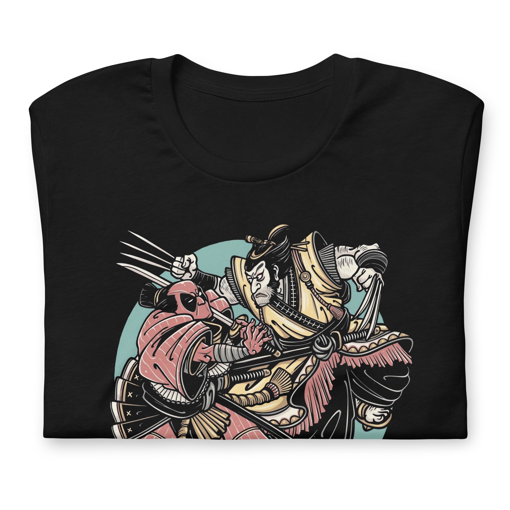 ¡Compra el mejor merchandising en Superstar! Encuentra diseños únicos y de alta calidad, Playera de Deadpool & Wolverine Samurai Comprala en Superstar