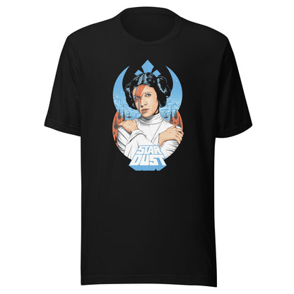 Playera Star dust Leia, Es un producto de ropa que es ideal para los fanáticos de Star Wars que deseen mostrar su amor de manera divertida!