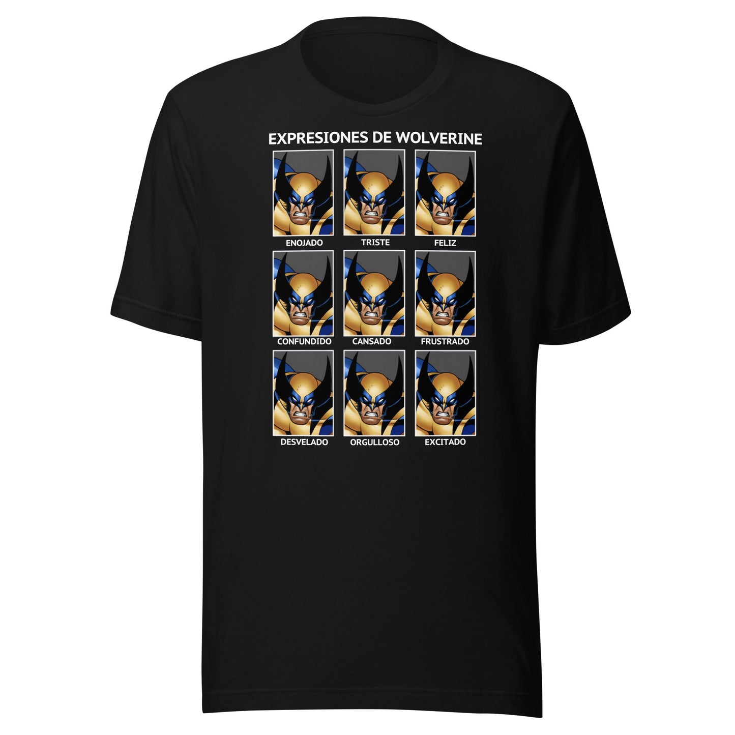 Playera Expresiones de Wolverine, Disponible en la mejor tienda online para comprar tu merch favorita, la mejor Calidad, compra Ahora en Superstar! 