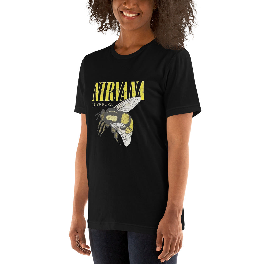 ¡Compra el mejor merchandising en Superstar! Encuentra diseños únicos y de alta calidad en camisetas únicas, Camiseta de Nirvana Love Buzz