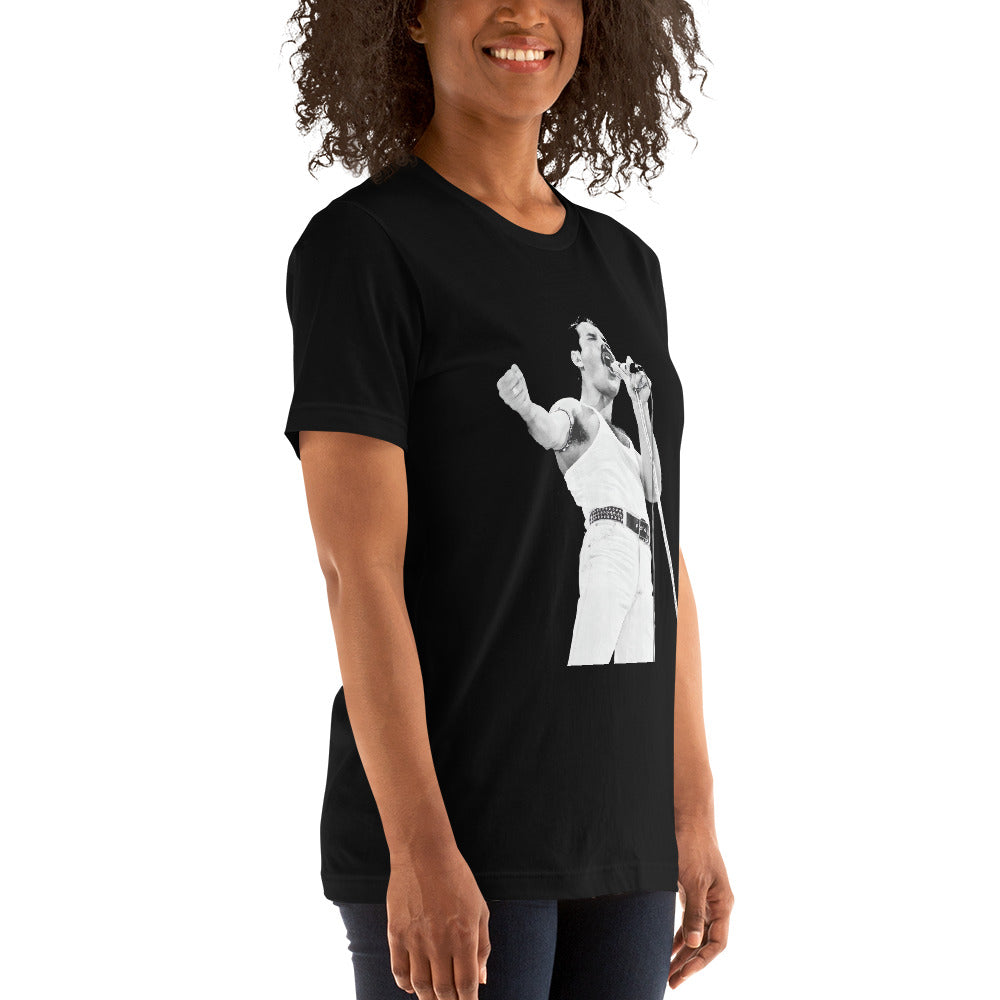 ¡Compra el mejor merchandising en Superstar! Encuentra diseños únicos y de alta calidad en playeras, Camiseta Freddie Mercury 1985