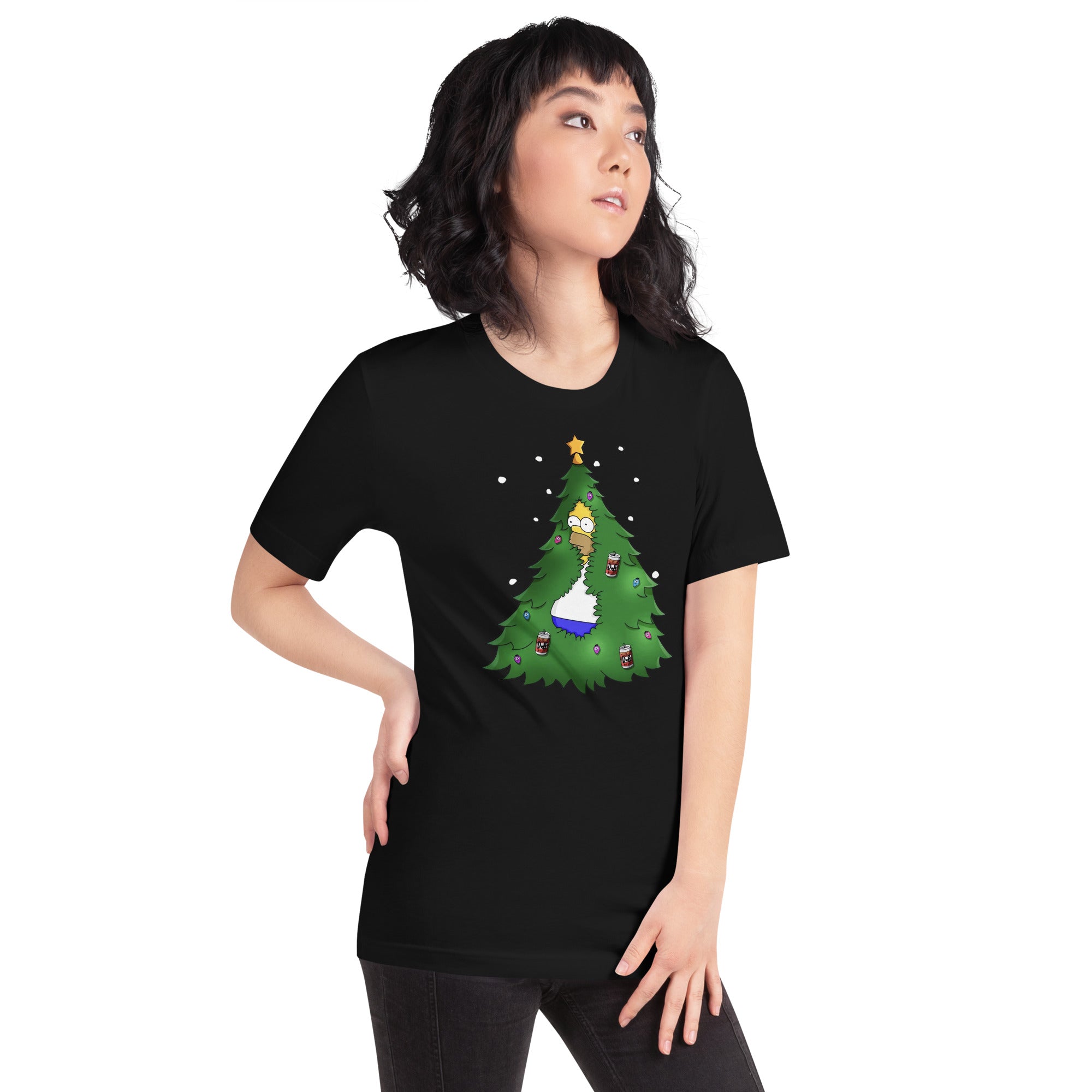 Camiseta Homero Navideño, Disponible en la mejor tienda online para comprar tu merch favorita, la mejor Calidad, compra Ahora en Superstar! 