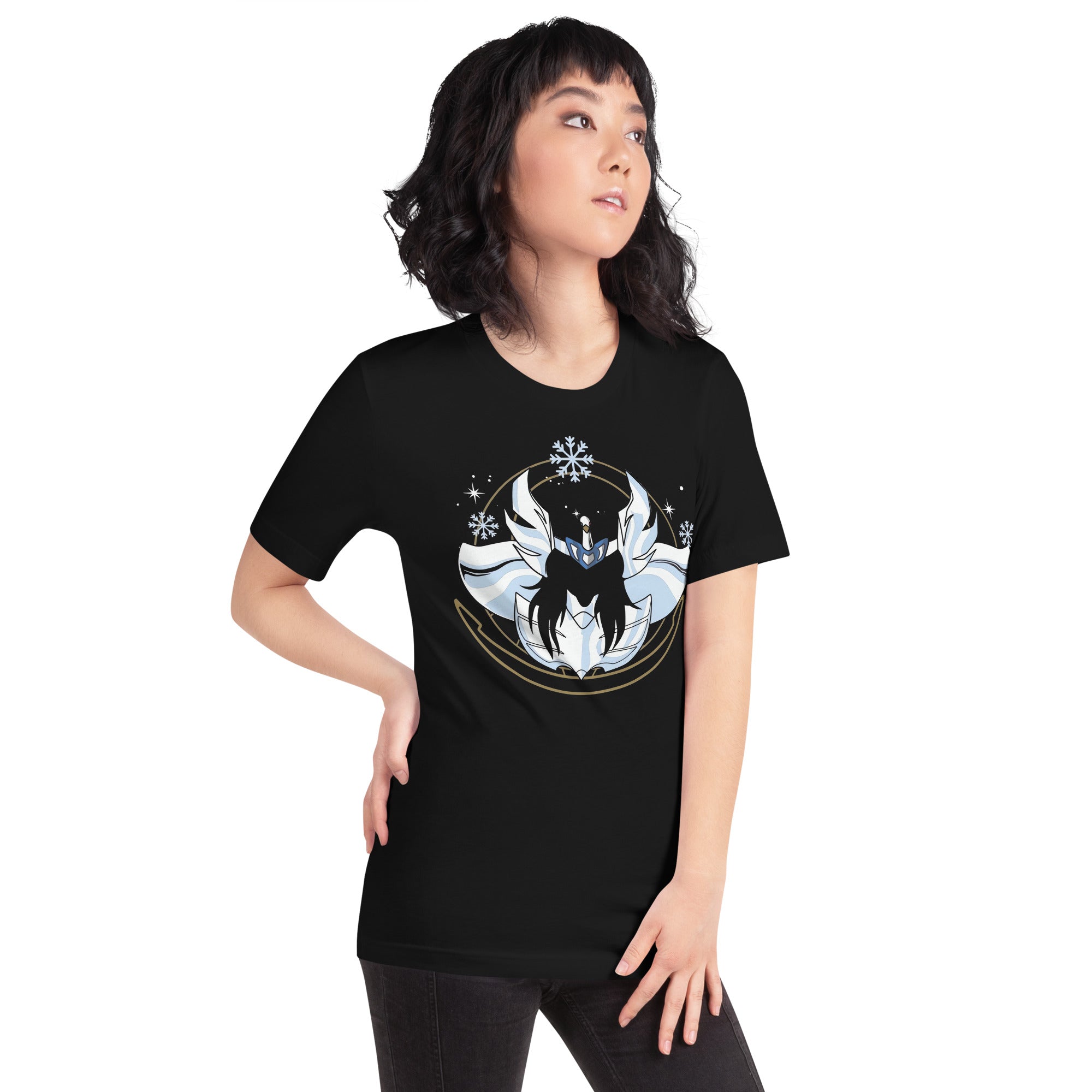 Camiseta Hyōga de Cisne, Disponible en la mejor tienda online para comprar tu merch favorita, la mejor Calidad, compra Ahora en Superstar! 