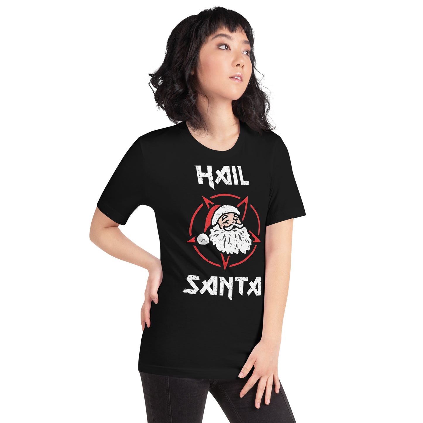 Camiseta Hail Santa, Disponible en la mejor tienda online para comprar tu merch favorita, la mejor Calidad, compra Ahora en Superstar! 