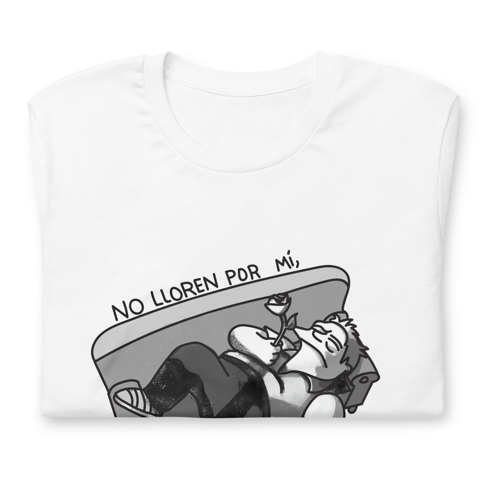 Camiseta No Lloren por mi, nuestras opciones de playeras son Unisex. disponible en Superstar. Compra y envíos internacionales.