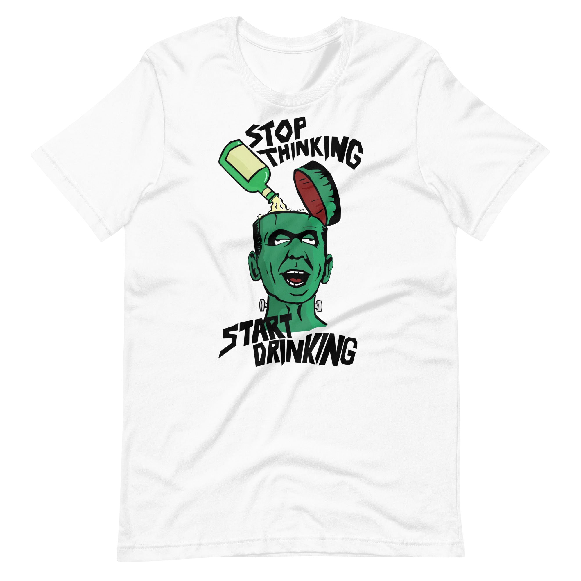 Camiseta Stop Thinking, Disponible en la mejor tienda online para comprar tu merch favorita, la mejor Calidad, compra Ahora en Superstar! 