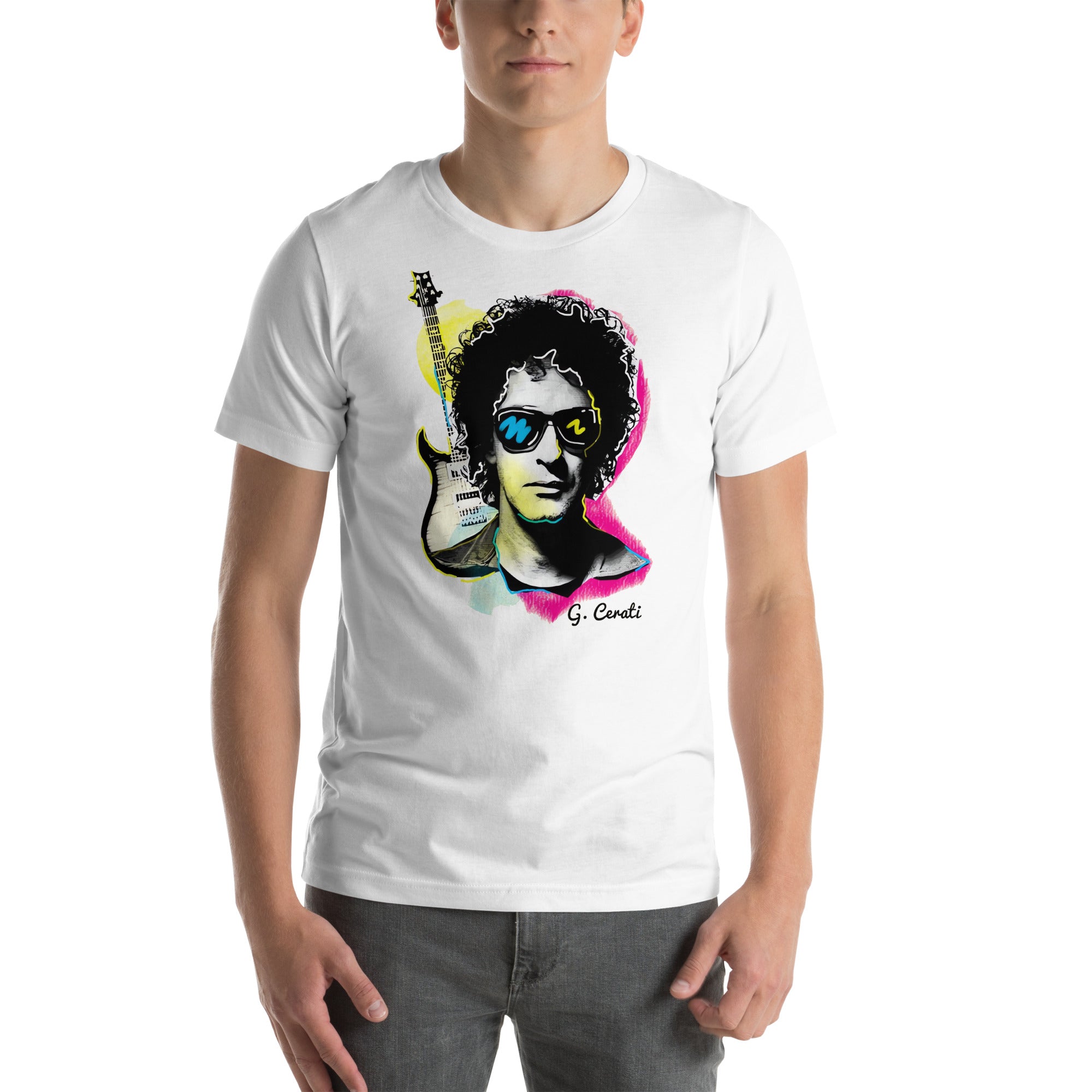 Camiseta de Gustavo Cerati, nuestras opciones de playeras son Unisex. disponible en Superstar. Compra y envíos internacionales.