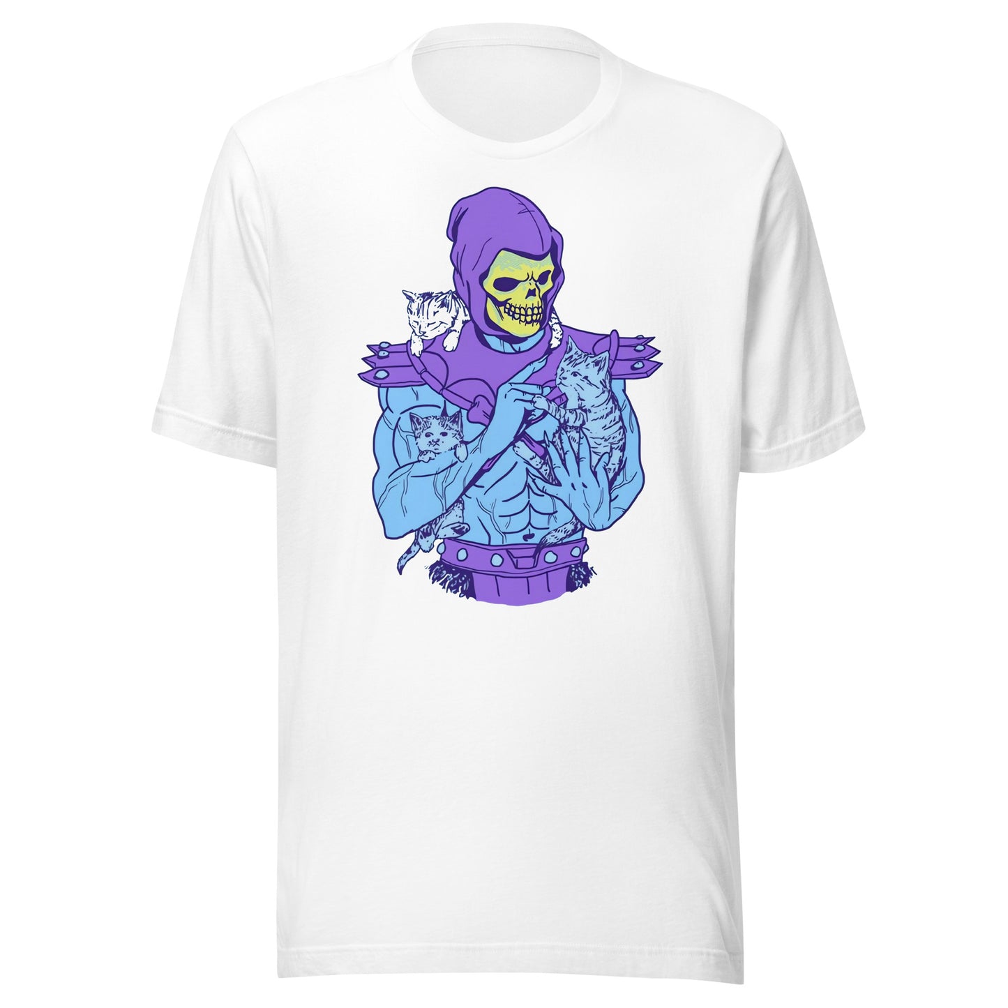 Camiseta Skeletor Cat, Disponible en la mejor tienda online para comprar tu merch favorita, la mejor Calidad, compra Ahora en Superstar! 