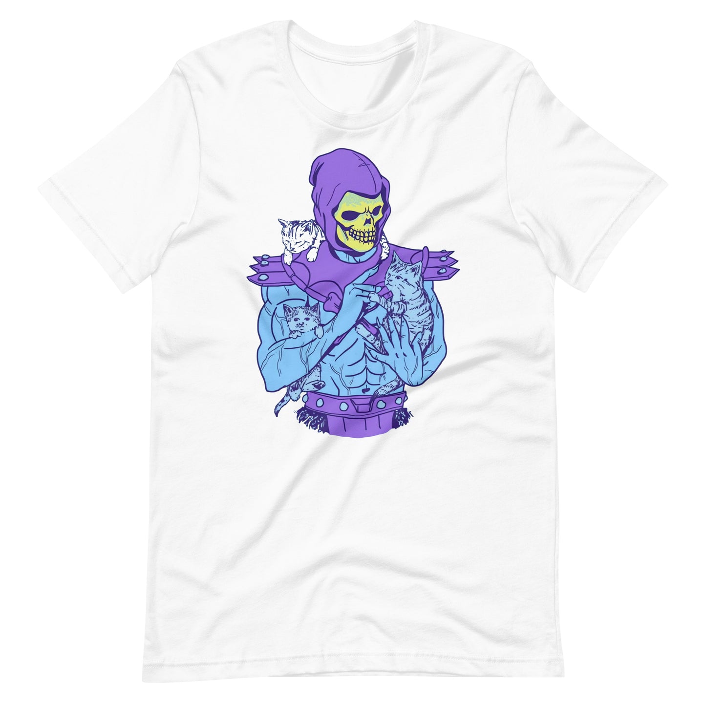 Camiseta Skeletor Cat, Disponible en la mejor tienda online para comprar tu merch favorita, la mejor Calidad, compra Ahora en Superstar! 