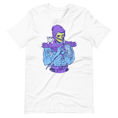 Camiseta Skeletor Cat, Disponible en la mejor tienda online para comprar tu merch favorita, la mejor Calidad, compra Ahora en Superstar! 