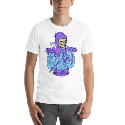 Camiseta Skeletor Cat, Disponible en la mejor tienda online para comprar tu merch favorita, la mejor Calidad, compra Ahora en Superstar! 