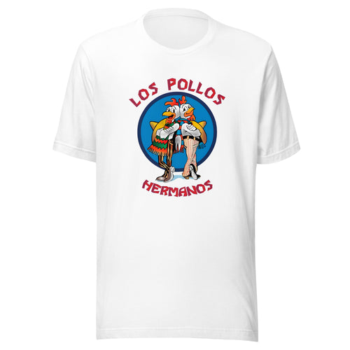 ¡Compra el mejor merchandising en Superstar! Encuentra diseños únicos y de alta calidad, Playera blanca de Los Pollos Hermanos