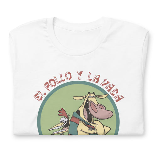 ¡Compra el mejor merchandising en Superstar! Encuentra diseños únicos y de alta calidad, Playera El Pollo y la Vaca Hermanos