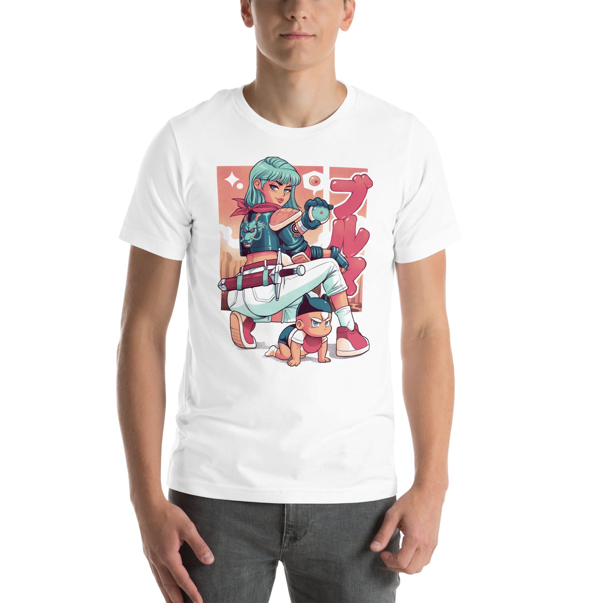 Playera Bulma & Trunks, Disponible en la mejor tienda online para comprar tu merch favorita, la mejor Calidad, compra Ahora en Superstar! 