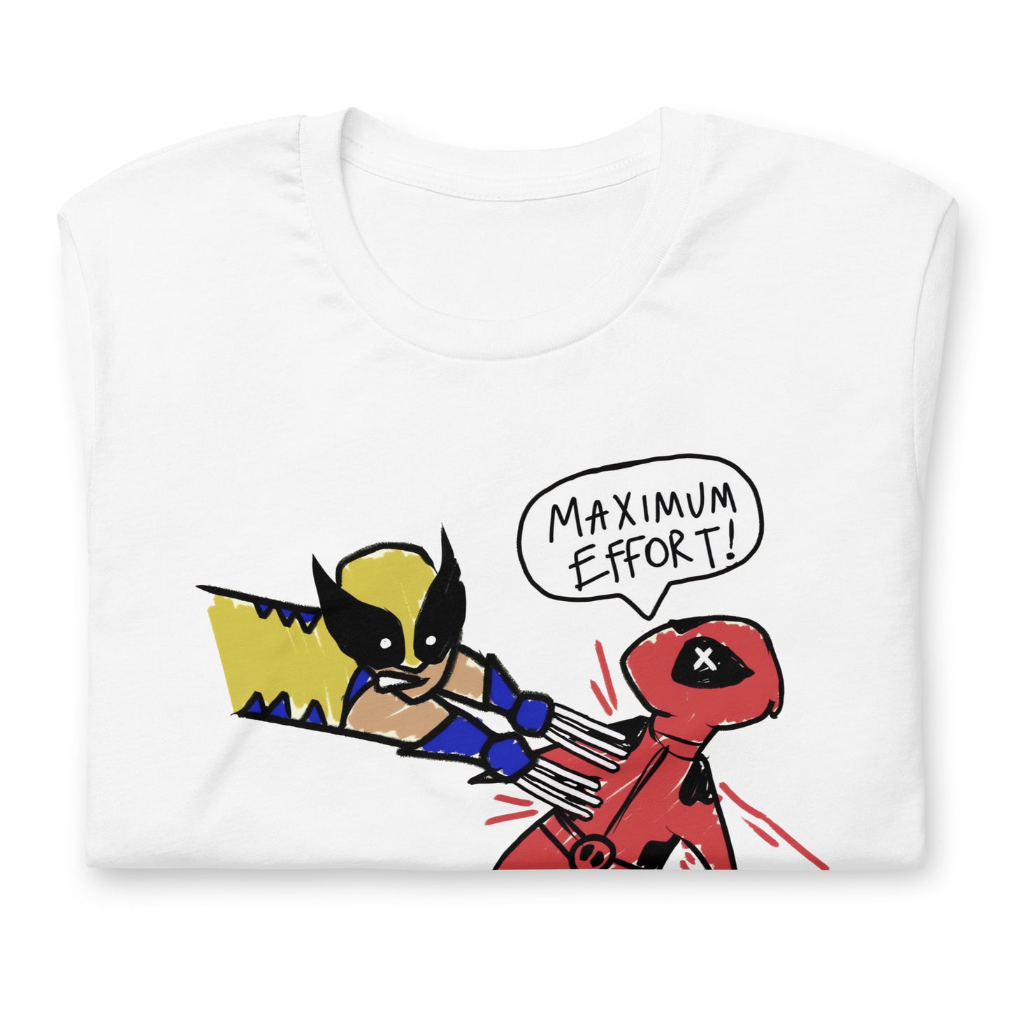 Playera Dibujo Maximum Effort, Disponible en la mejor tienda online para comprar tu merch favorita, la mejor Calidad, compra Ahora en Superstar! 