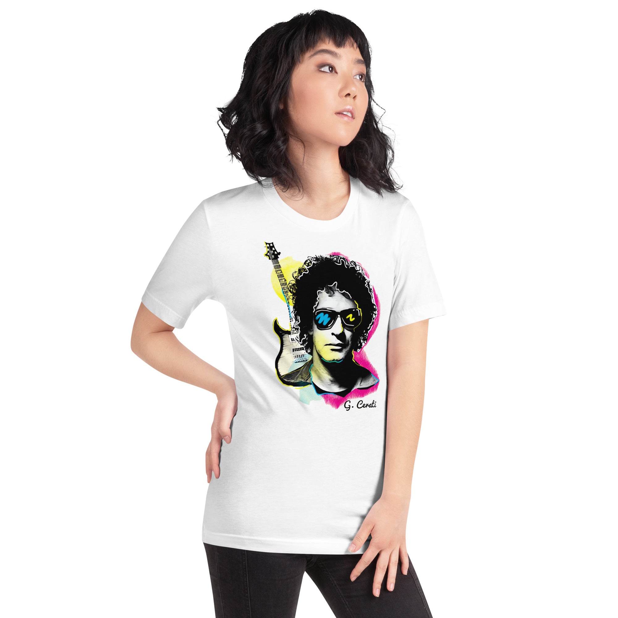 Camiseta de Gustavo Cerati, nuestras opciones de playeras son Unisex. disponible en Superstar. Compra y envíos internacionales.