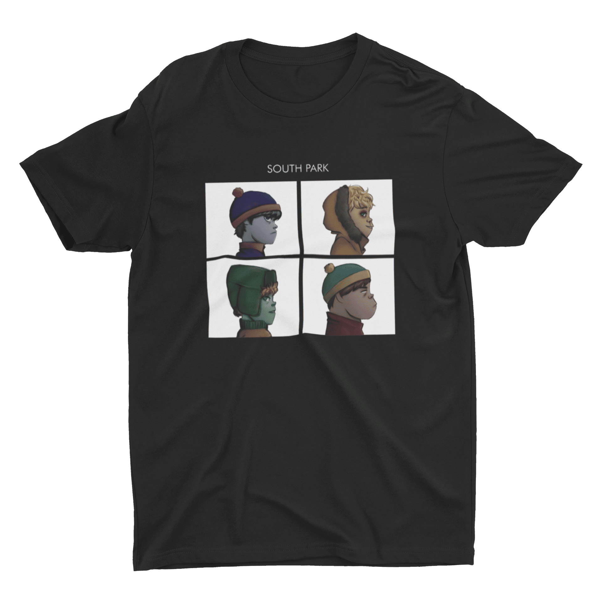South park Gorillaz, Es un producto de ropa que es ideal para los fanáticos de  South park y Gorillaz que deseen mostrar su amor de manera divertida y original.