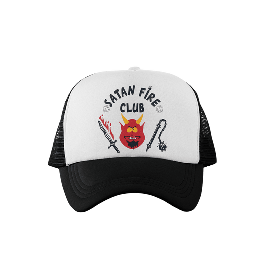 Satan fire club Trucker hat