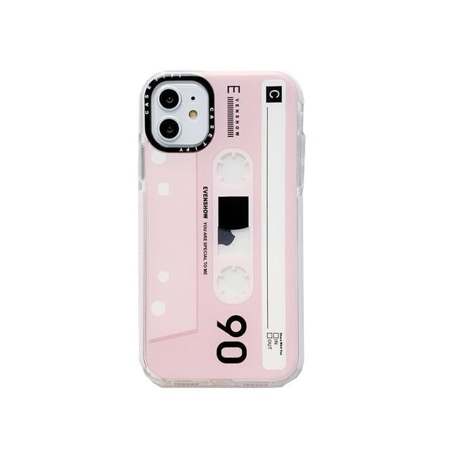 🎸  iPhone Retro Classical Old Cassette Tape Pink - SuperStar Guatemala