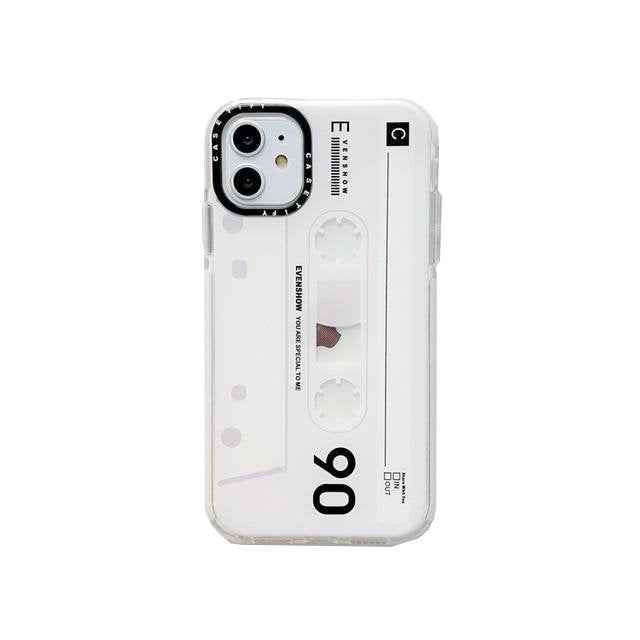 🎸  iPhone Retro Classical Old Cassette Tape White - SuperStar Guatemala