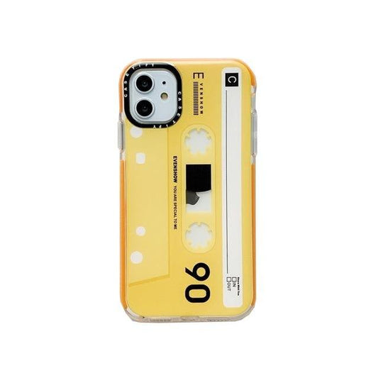 🎸  iPhone Retro Classical Old Cassette Tape Yellow - SuperStar Guatemala