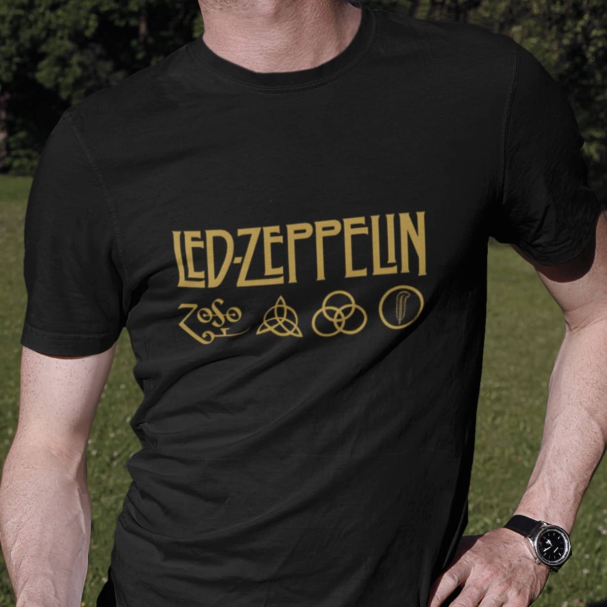 Playera led zeppelin discount hombre