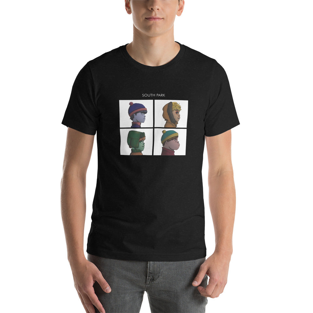 South park Gorillaz, Es un producto de ropa que es ideal para los fanáticos de  South park y Gorillaz que deseen mostrar su amor de manera divertida y original.