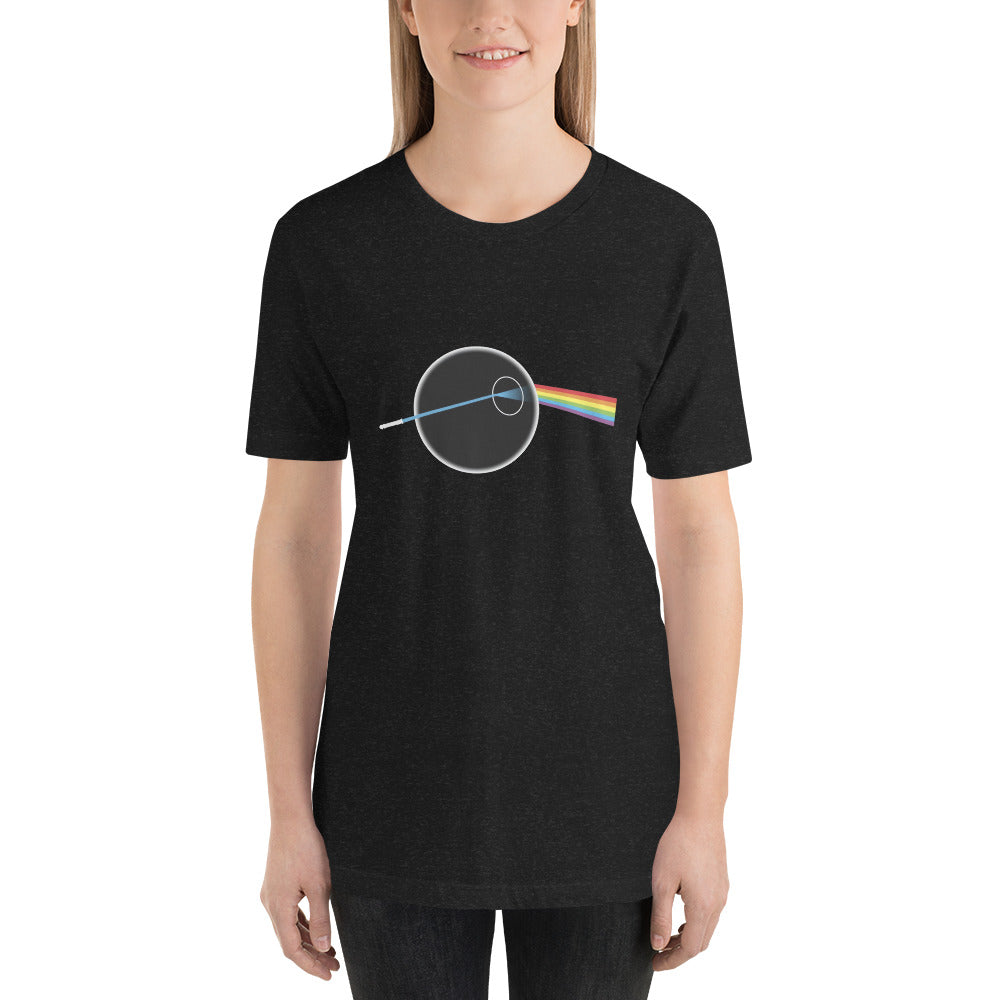 ¡Te presentamos nuestra nueva playera que combina lo mejor de la música y la ciencia ficción! Conoce Dark Side of the Death Star